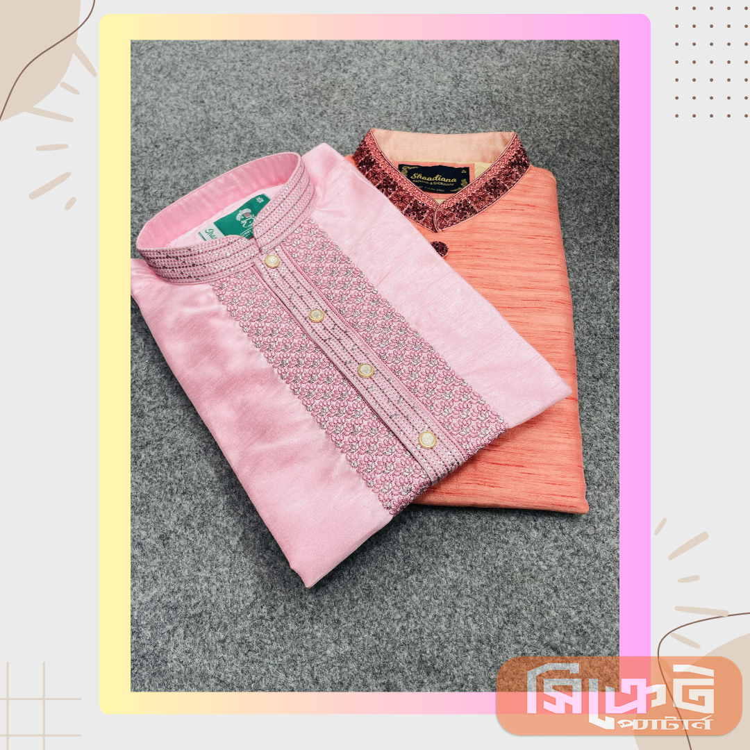 এক্সক্লুসিভ ডিজাইনার পাঞ্জাবি | রিচ এমব্রয়ডারি | প্রিমিয়াম ফ্যাব্রিক - Image 6