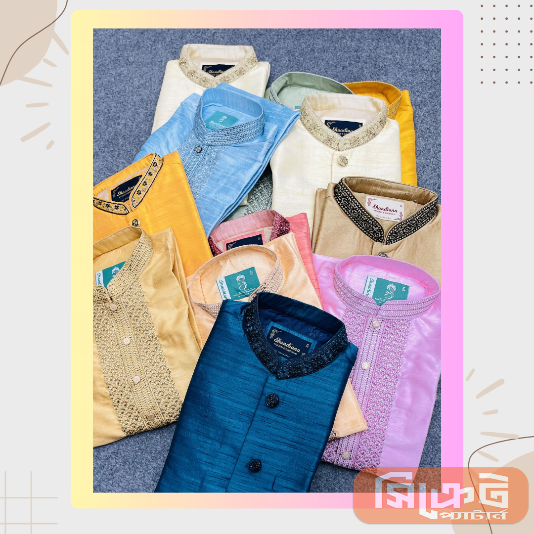 এক্সক্লুসিভ ডিজাইনার পাঞ্জাবি | রিচ এমব্রয়ডারি | প্রিমিয়াম ফ্যাব্রিক - Image 15